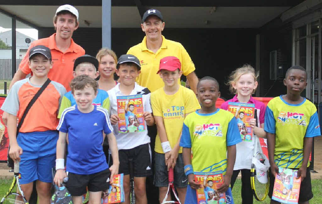TOURNAMENT SUCCESS: Regional tennis coaches Mitch Garen (left) and Leon Glinster are working together to bolster junior development, through events like last Sunday’s French Open tournament. TOURNAMENT SUCCESS: Regional tennis coaches Mitch Garen (left) and Leon Glinster are working together to bolster junior development, through events like last Sunday’s French Open tournament.